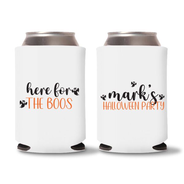 13. Halloween Koozies - White