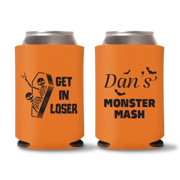 14. Halloween Koozies Favors - Orange