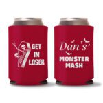 14. Halloween Koozies Favors - Red