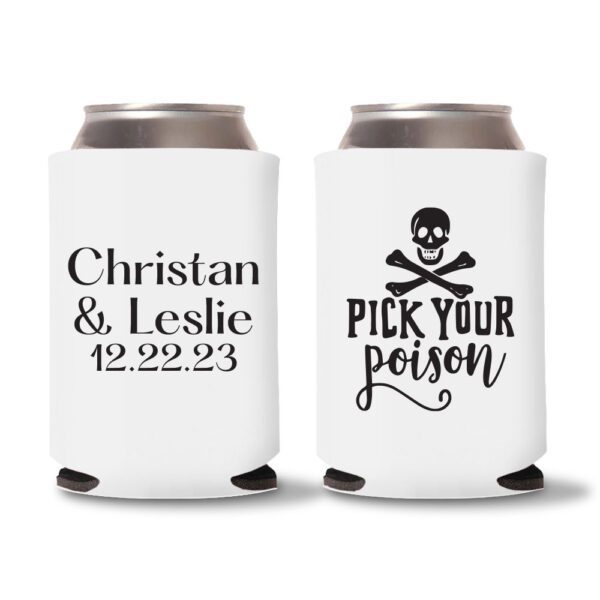 15. Halloween Koozies - White