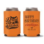 16. Halloween Birthday Koozies - Orange Updated