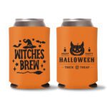 17. Trick or Treat Halloween Koozies - Orange