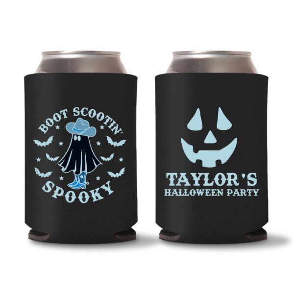 19. Halloween Party Koozies - Black