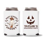 19. Halloween Party Koozies - White