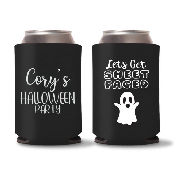 21. Halloween Koozies Customized - Black