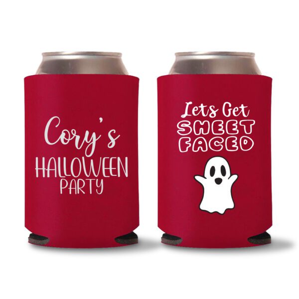 21. Halloween Koozies Customized - Red