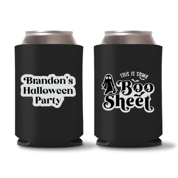 22. Halloween Party Koozies - Black