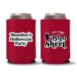 22. Halloween Party Koozies - Red