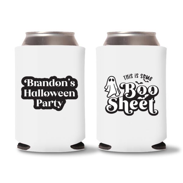 22. Halloween Party Koozies - White